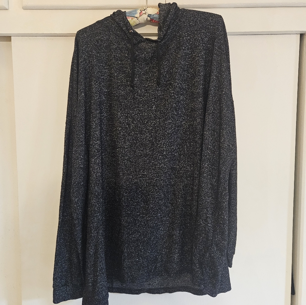 Dark gray oversized light weight hoodie
